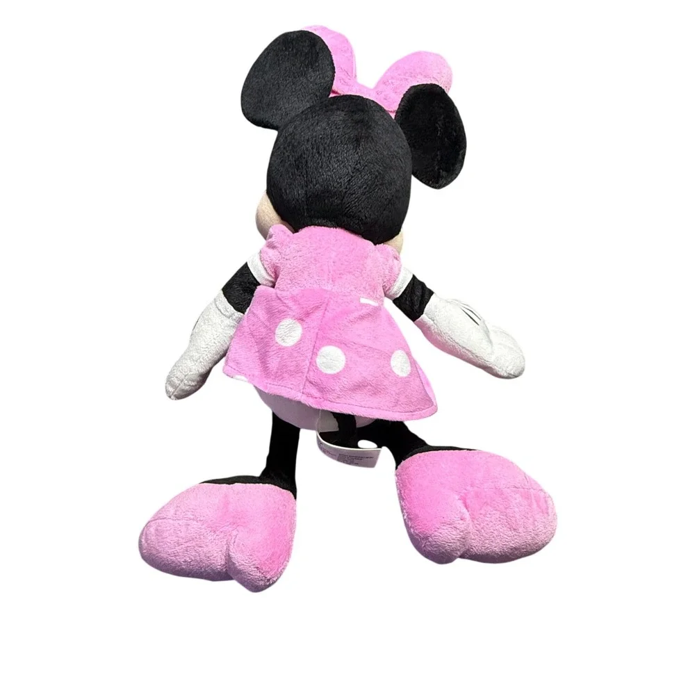 Disney Minnie Mouse‎ Plush Pink Polka Dot Dress Stuffed Animal Toy